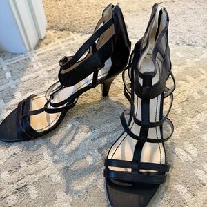 Nine West Heeled Black Sandals